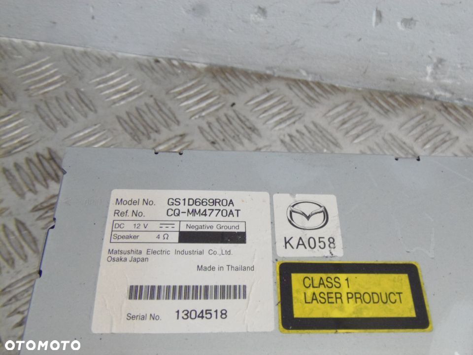 MAZDA 6 II GH RADIO CD MP3 - 6