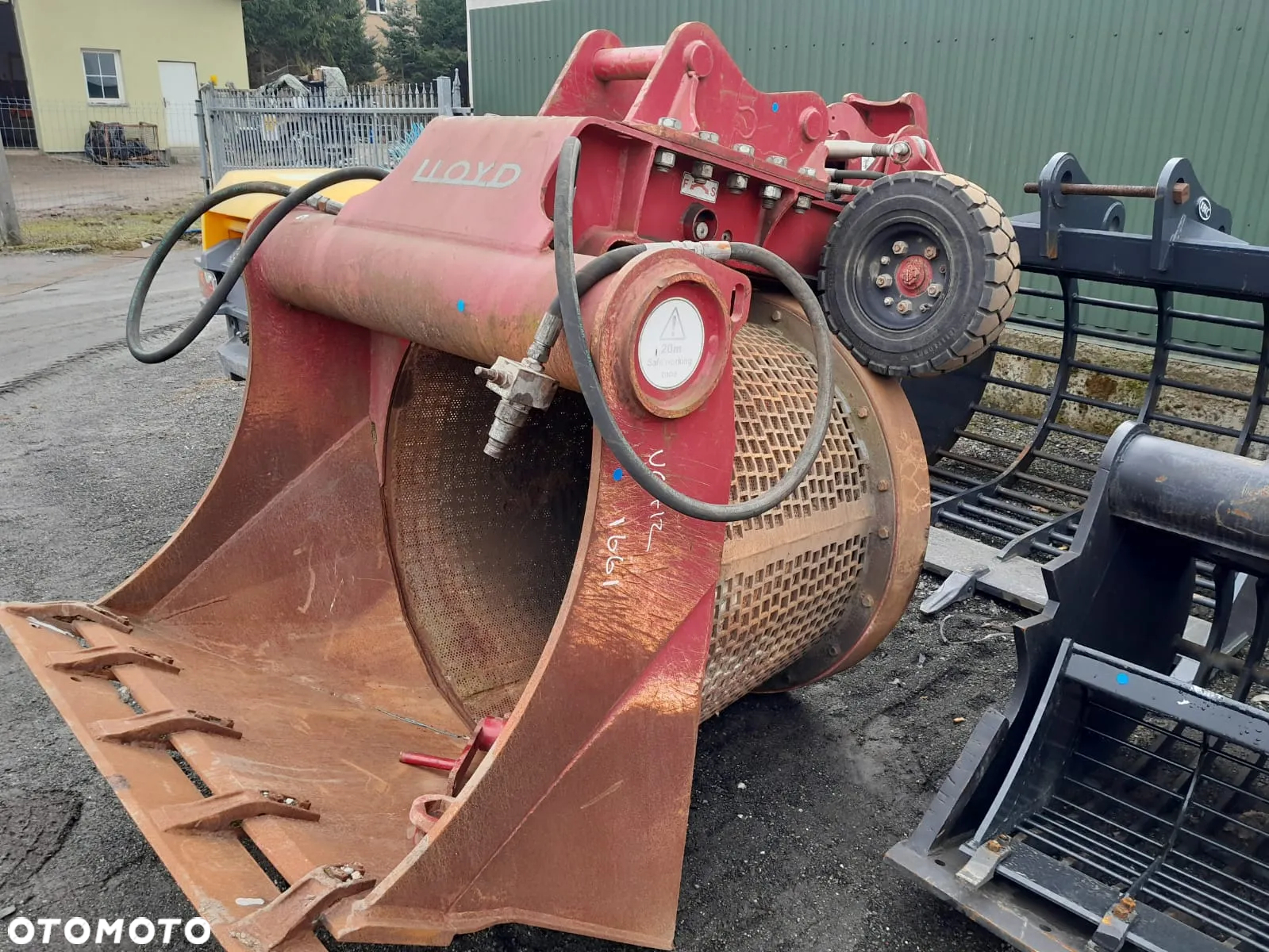 Łyżka ażurowa przesiewająca sortująca hydrauliczna bębnowa przesiewacz do koparki szerokość 130cm. - 15