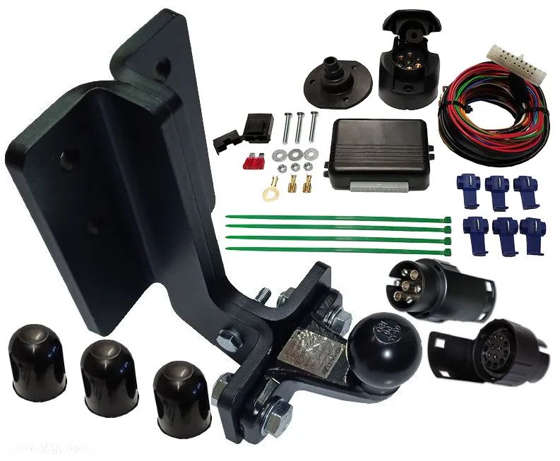 MERCEDES W163 ML M-KLASA98-2005 HAK HOLOWNICZY Z KULĄ FLANSZOWA OPDKRĘCANĄ+MODUŁ +WIĄZKA+ADAPTER - 4