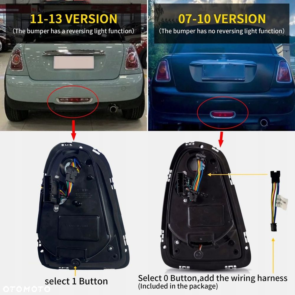 Lampy tyl kpl Vland Full Led Union Tuning Black Mini Cooper r56 r57 r58 r59 - 12