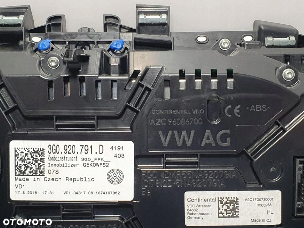 LICZNIK ZEGARY VIRTUAL COCKPIT LED VW PASSAT B8 ARTEON 3G0920791D europa - 12