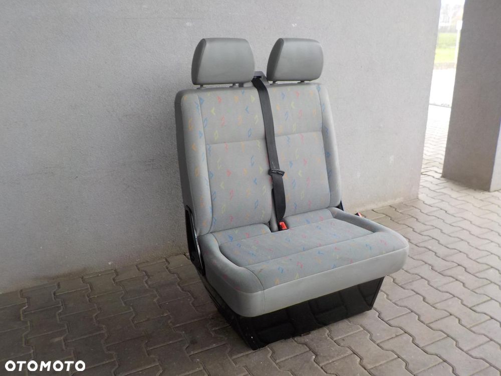 VW T5 FOTEL PODWÓJNY PASAŻERA PRZÓD DWÓJKA INKA - 1