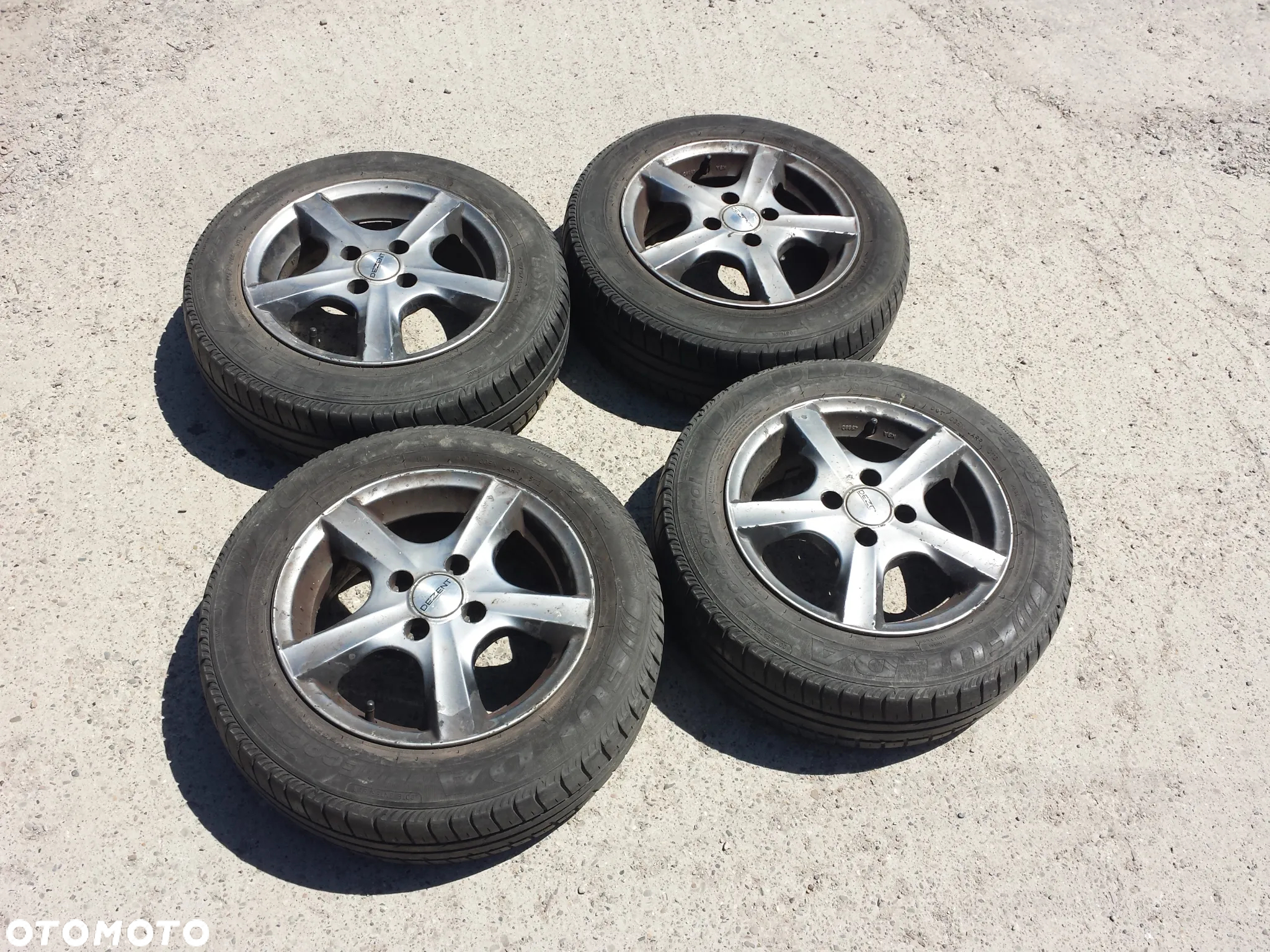 14” - DEZENT Aluminiowe - 4x100 r14 cali - Felgi ALU - RENAULT Megane Clio Modus , KIA Rio , Volkswagen Golf Passat VW , Toyota Yaris Aygo , Opel Astra Corsa , Honda Jazz , Toyota Yaris Corolla , Hyundai i10 i20 , Suzuki Alto Colt jak Speedline O.Z. Enkei Enzo Rial - 4