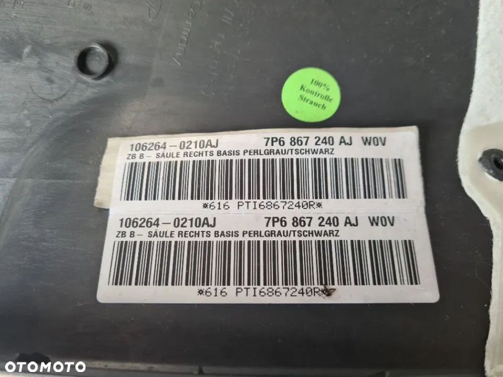 VW TOUAREG 7P 10-18R SŁUPEK B PRAWY TAPICERKA 7l6867240 - 2