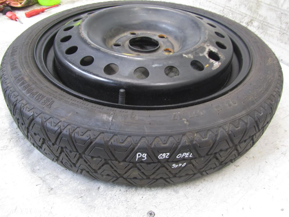 opel koło dojazdowe 5x110 125/70 r17 - 2