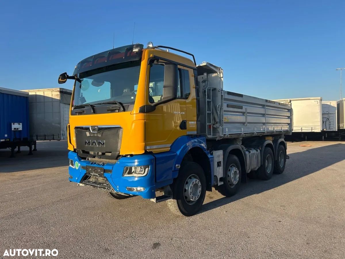 MAN TGS35.430, 8x4, Meiller, basculare 3 parti, factura externa - 1