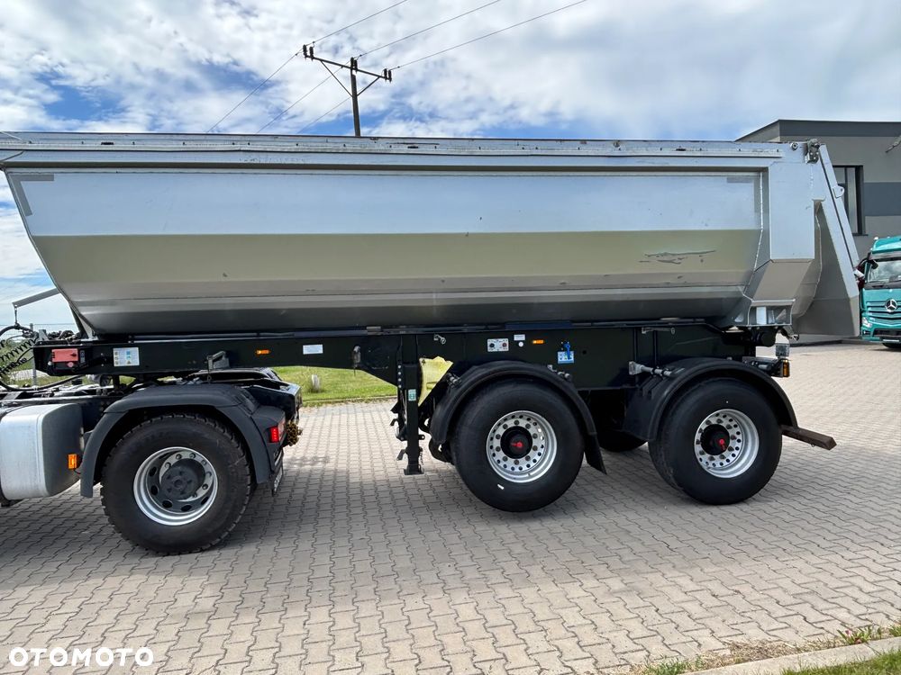 Reisch RHKS-2_SR-06 naczepa wywrotka 2 osie szeroki rozstaw osie 10 ton , DMC zestawu 38 ton (nie SCHMITZ , Schwarzmuller, Carnehl , Meiller, Langendorf). stalowa, do robót ziemnych - 19