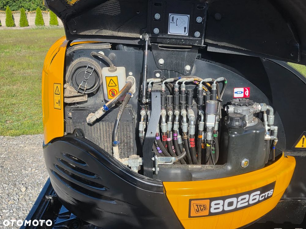 JCB JCB 8026 CTS mini Koparka 1901 MTG sprowadzona 3 łyżki szybkozłącze hydrauliczne piękny stan GOODBER 8025 30 - 7