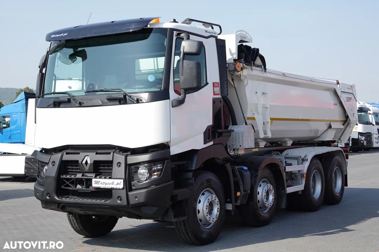 Renault C 480 / 8x4 / BASCULANTE SPATE / HYDROCLAP / 2018 / EURO 6 / - 8
