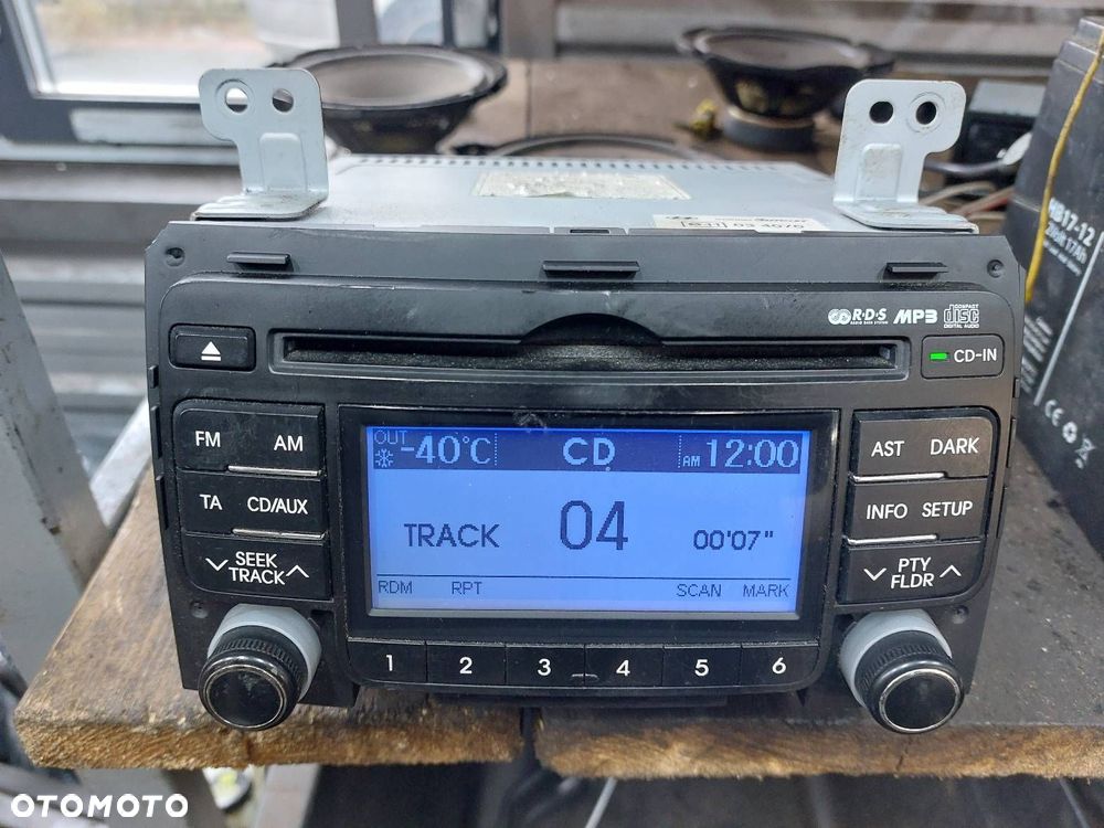 RADIO ODTWARZACZ + PANEL NAWIEWU + RAMKA HYUNDAI I30 I 96160-2L200 - 12