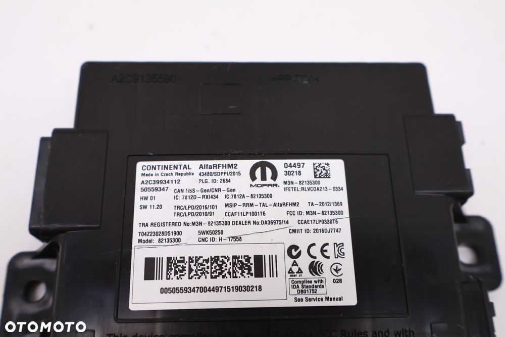 ALFA ROMEO STELVIO SENSOR MODUŁ AIRBAG 50559347 - 5