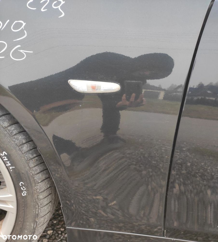 BŁOTNIK LEWY PRZÓD PRZEDNI BMW E60 E61 490 DIOPSIDSCHWARZ METALIC ORG LAKIER - 4