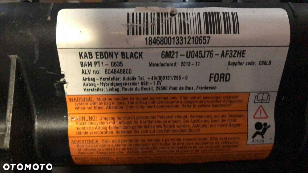 poduszka kolanowa ford s-max mk1 - 3