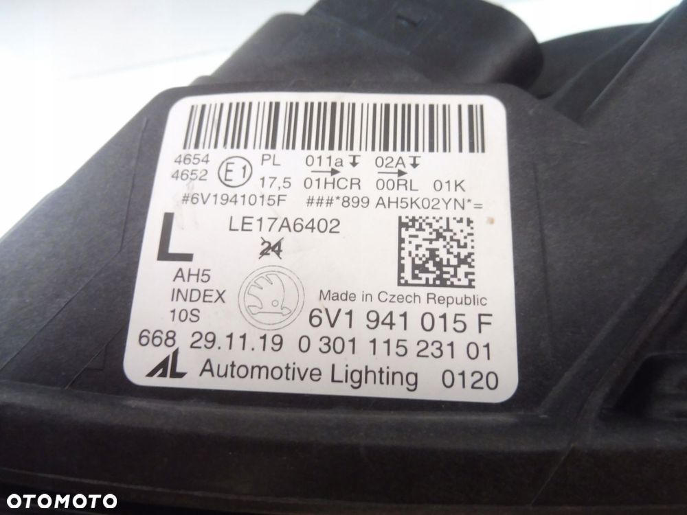 skoda fabia 3 iii 6v1941015f lampa lewa full led - 2