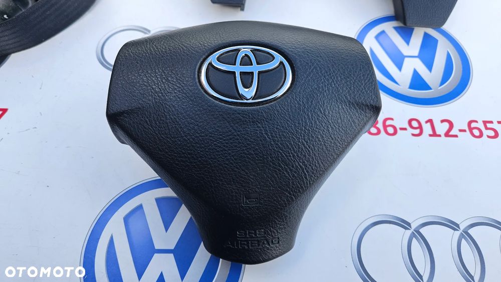 TOYOTA COROLLA VERSO II 2 2004- Poduszka powietrza kierowcy pasażera Kolanówka Airbag Pasy bezpieczeństwa prawy lewy Sterownik airbag EUROPA - 5