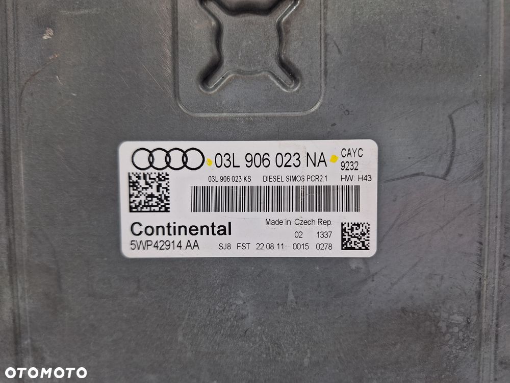 AUDI A3 8P 1.6 TDI KOMPUTER STEROWNIK 03L906023NA - 6