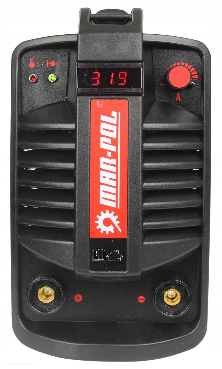 SPAWARKA INWERTOROWA WARSZTATOWA IGBT WYŚWIETLACZ 315A 230V PRZEWODY MASKA - 9