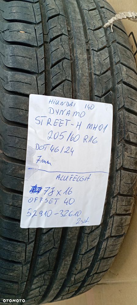 Alufelgi felgi aluminiowe alusy 5x114.3 R16 7J ET40 Hyundai i40 52910-3Z610 - 22