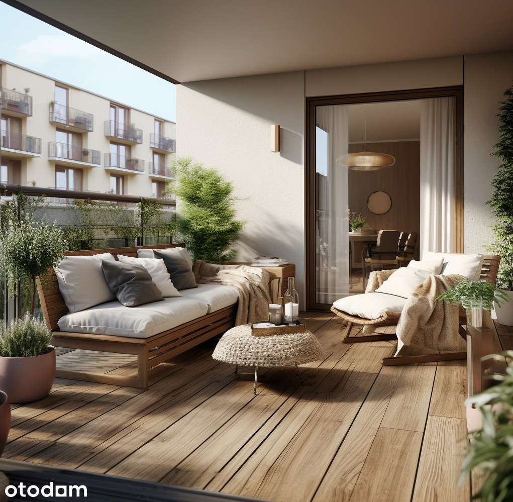 Duży SALON > Loggia 10m2 > Osobne WC