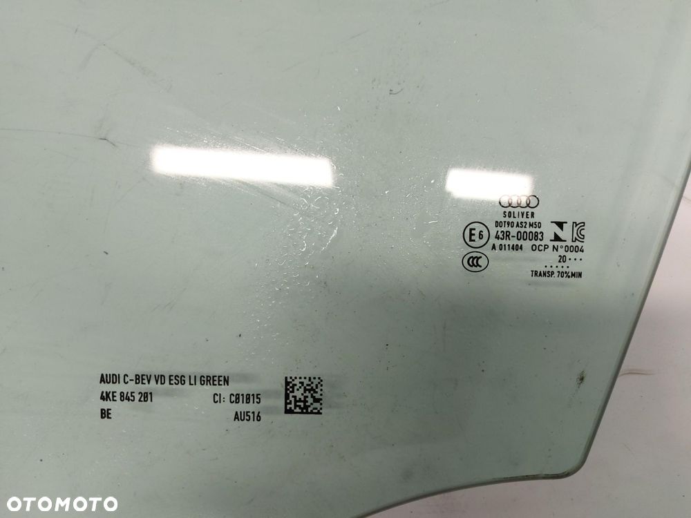 Audi Q8 E-TRON SUV 4KE szyba boczna drzwi lewa przód przednia oryg 2020r - 2