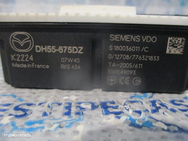 Centralina L83718881E  E6T57571H1  TD1155430   GS1E67560F   GS167UU0A  ADC5001000G  GS1D66938  5WK49005D  GS1D66DHXA  S180036011C  5WK49093  DH55675DZ   MAZDA 6 II FASE 2 2008 2 FASE 2 1.8I 120CV 5P CINZA  ORIGINAL - 28