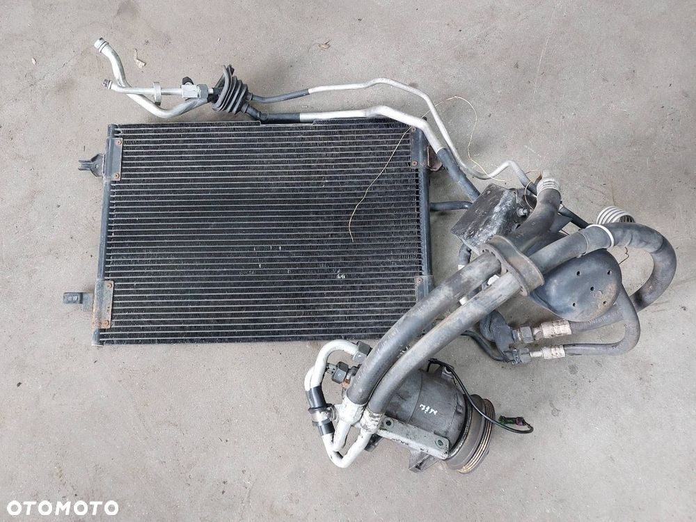 KOMPLETNA KLIMATYZACJA CHŁODNICA + PRZEWODY + KOMPRESOR PASSAT B5 1.8 20V - 1