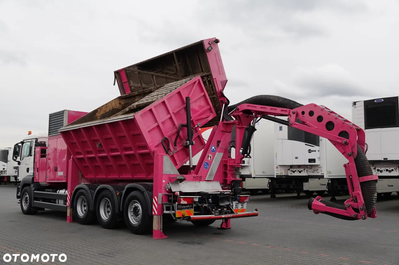 MAN TGS 35.480 / 8X4 / ASENIZACYJNY / ŁADOWARKA PRÓŻNIOWA / WUKO / MTS SAUGBAGGER /   STEROWANIE RADIOWE / - 5