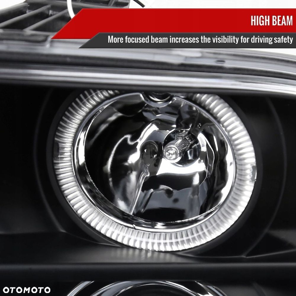 reflektory lampy kpl led tuning soczewka black ford mustang v 5 2004-2009 - 5