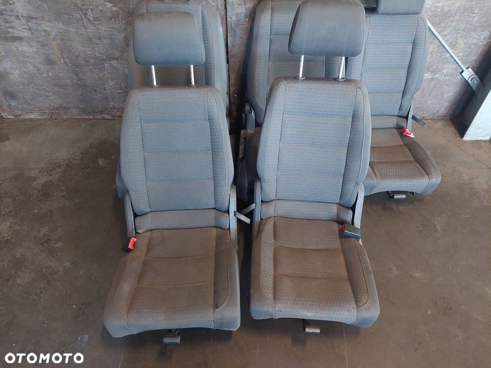 KOMPLET FOTELI LEWY PRAWY PRZÓD + TYŁ + BOCZKI VOLKSWAGEN TOURAN I - 5