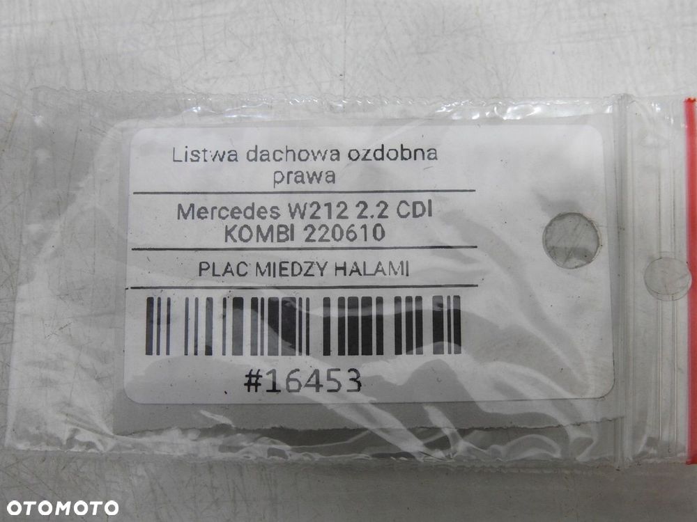 LISTWA DACHOWA DACHU PRAWA MERCEDES W212 KOMBI - 10