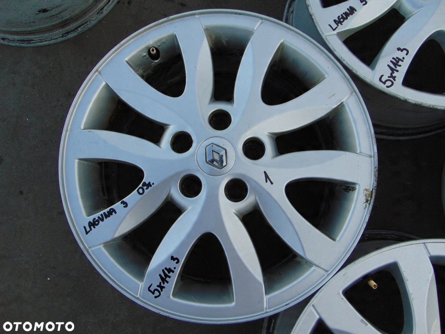 RENAULT LAGUNA 3 III MEGANE III FELGI ALUMINIOWE 17 5x114.3 7J ET47 - 2