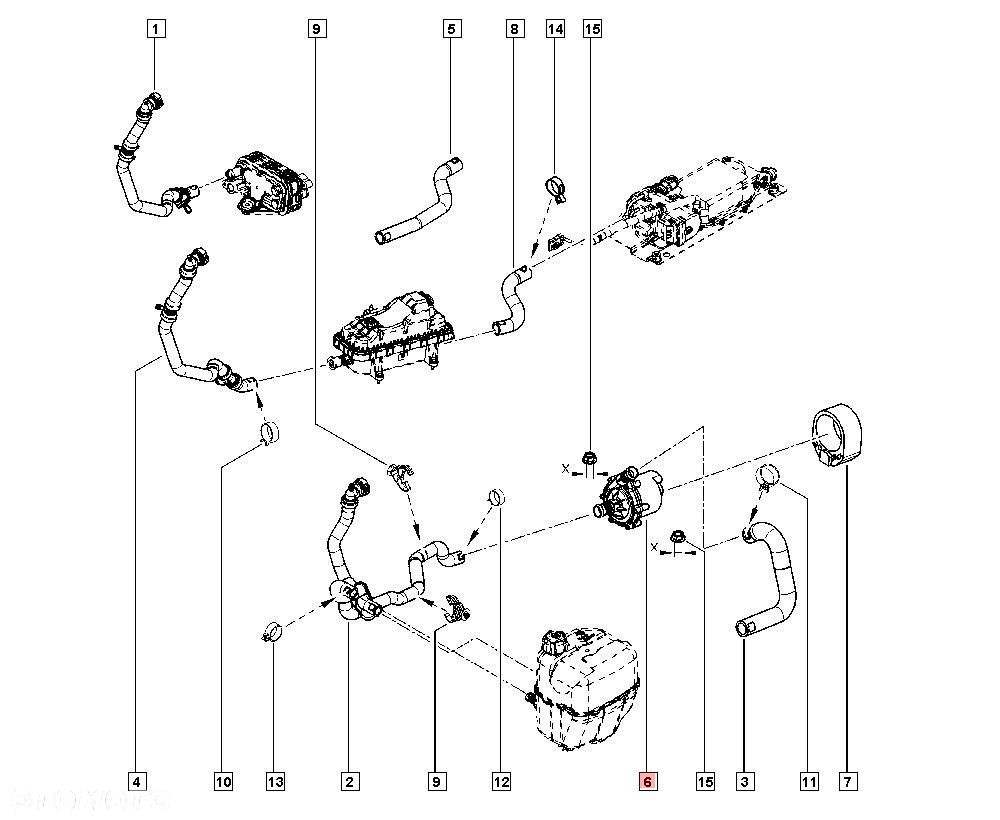 POMPA WODY RENAULT KANGOO II  144B03731R - 4