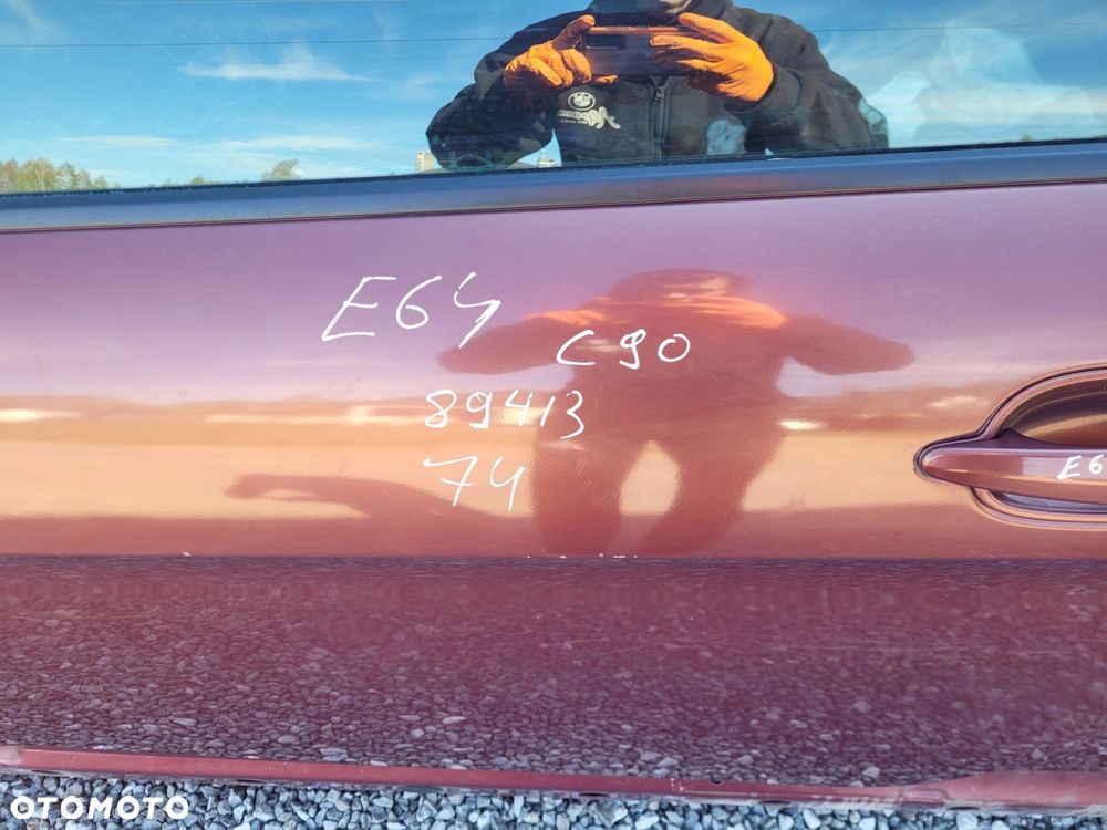 DRZWI LEWY PRZÓD PRZEDNIE BMW E63 E64 894 CHIARETTOROT METALIC C90 - 3