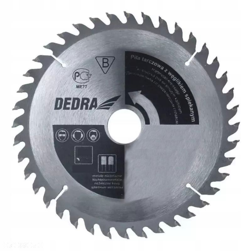 Piła tarczowa do drewna 60z śr.350x30 mm H35060 dedra - 8