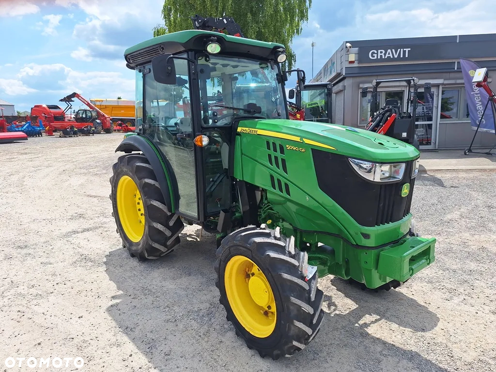 John Deere JD 5090 GF, ciągnik sadowniczy, ogrodniczy, 90 KM 4-cyl, I-szy właściciel - 10