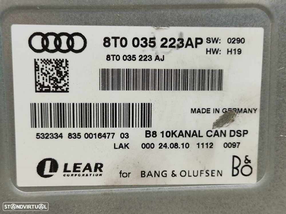 Amplificador De Som Audi A5 8T 8T0035223AJ - 8