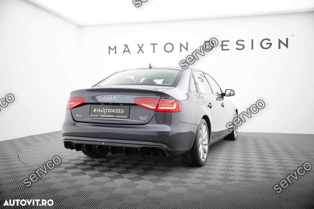 Difuzor bara spate Audi A4 B8.5 Facelift 2011-2015 v22 Maxton Design - 2