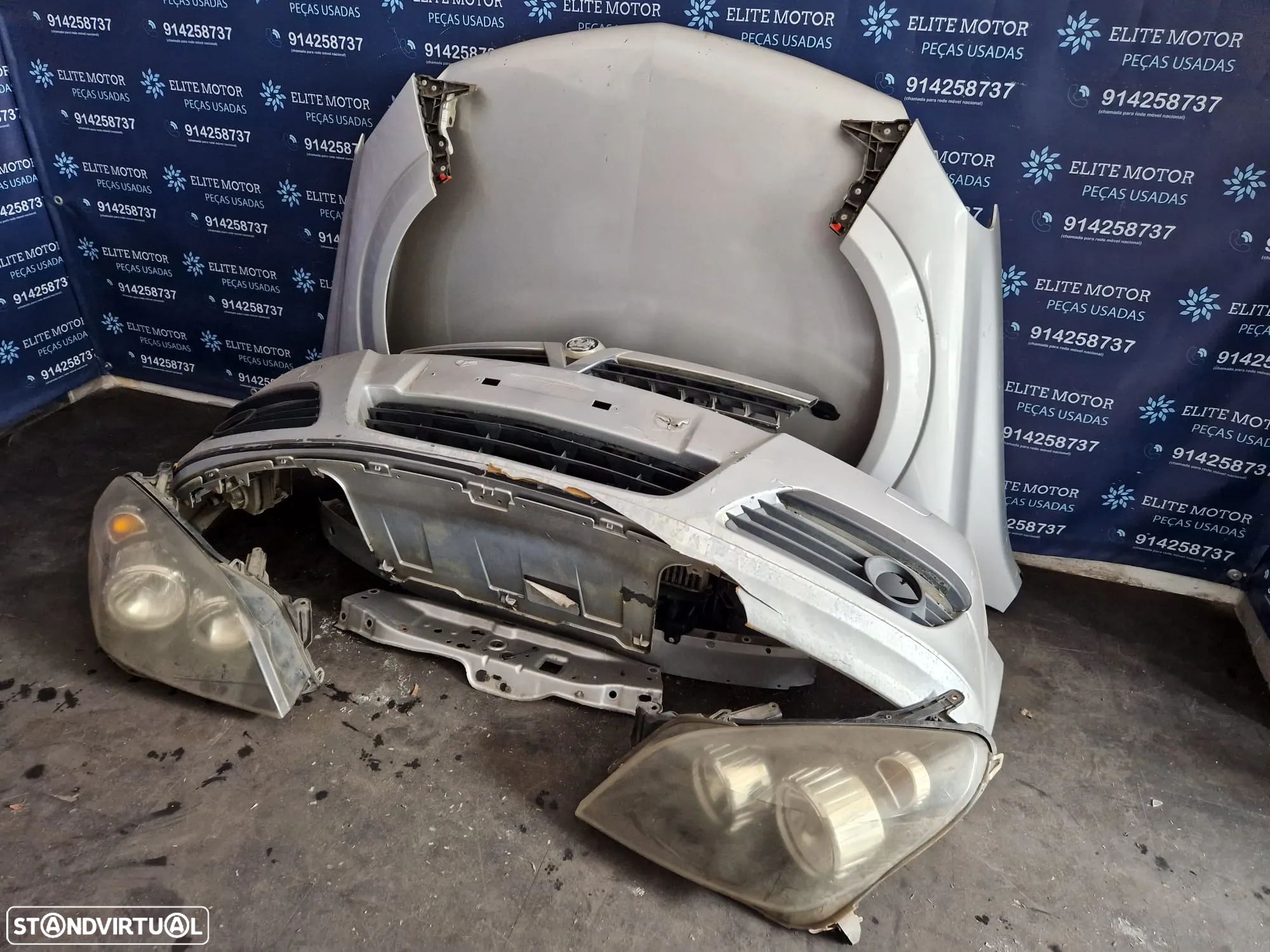 Frente completa usada OPEL ASTRA H CDTI capot parachoques guardalamas oticas - 1