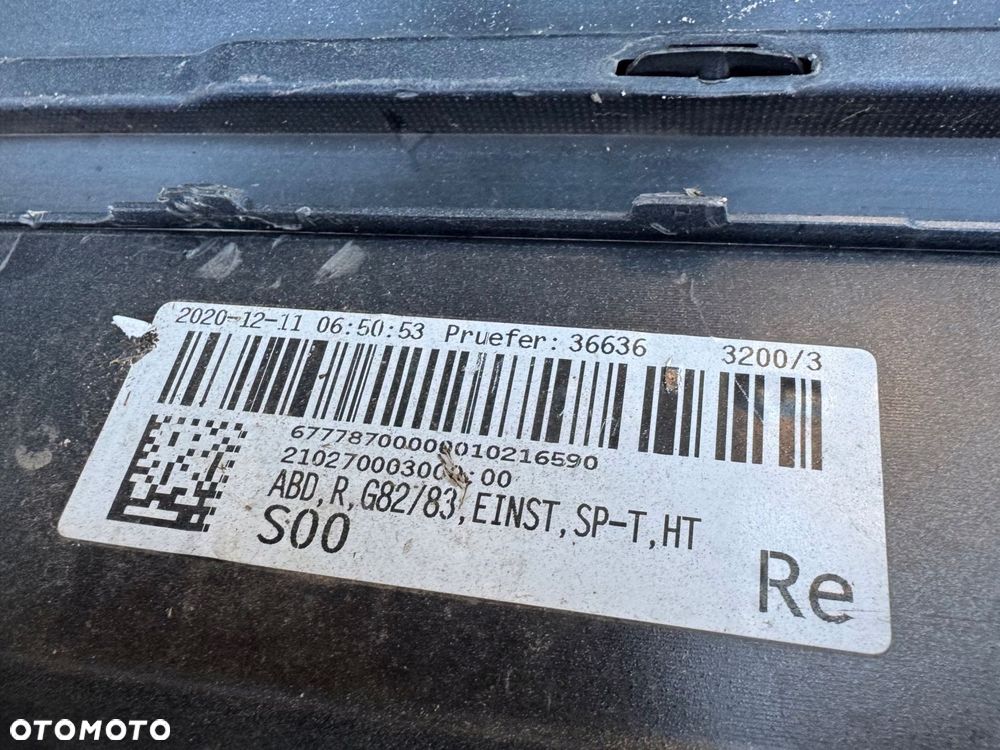 zderzak próg listwa progowa prawa bmw m4 g82 g83 oryginał nie klejona - 16