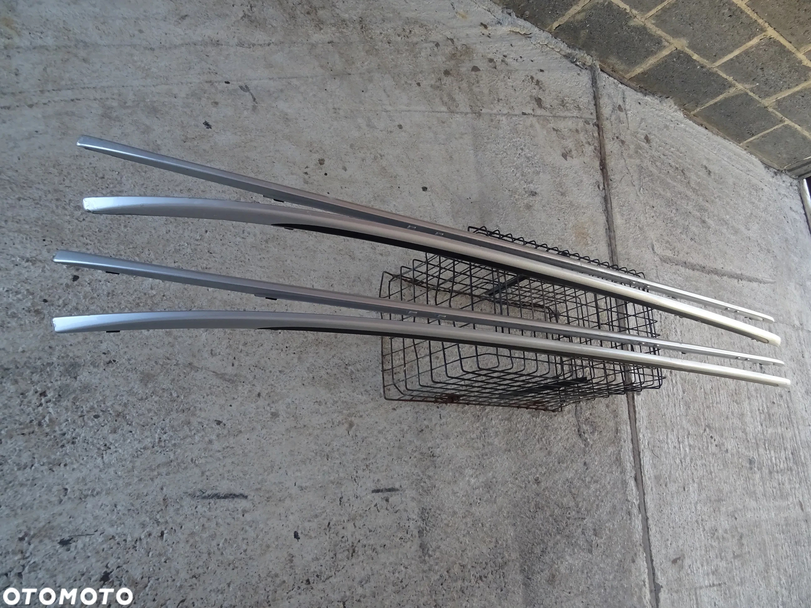 OPEL VECTRA C KOMBI RELINGI DACHOWE PRAWY LEWY SREBRNE - 4