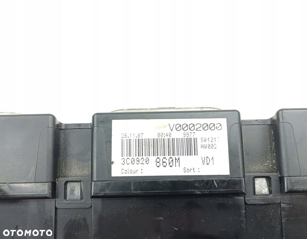 ZEGARY LICZNIK VW PASSAT B6 1.8 TSI 3C0920860M - 5