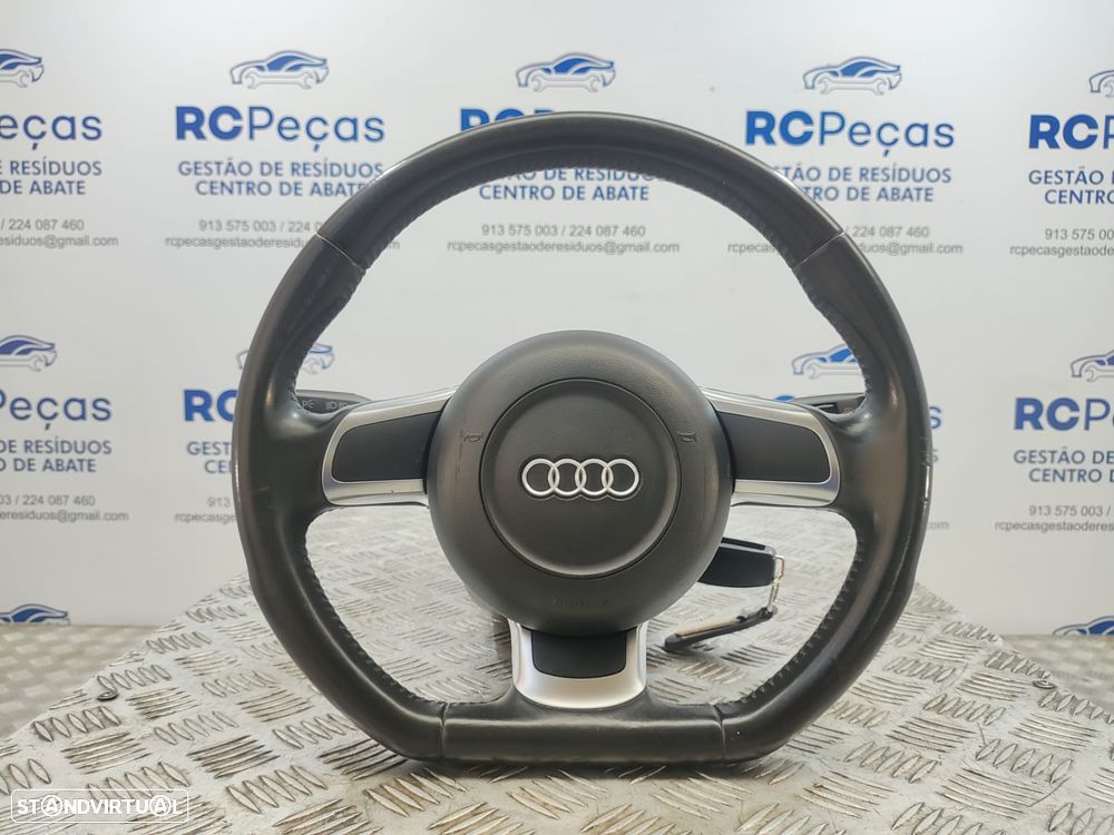 Volante Completo Flat Bottom Em Pele Audi TT 8J