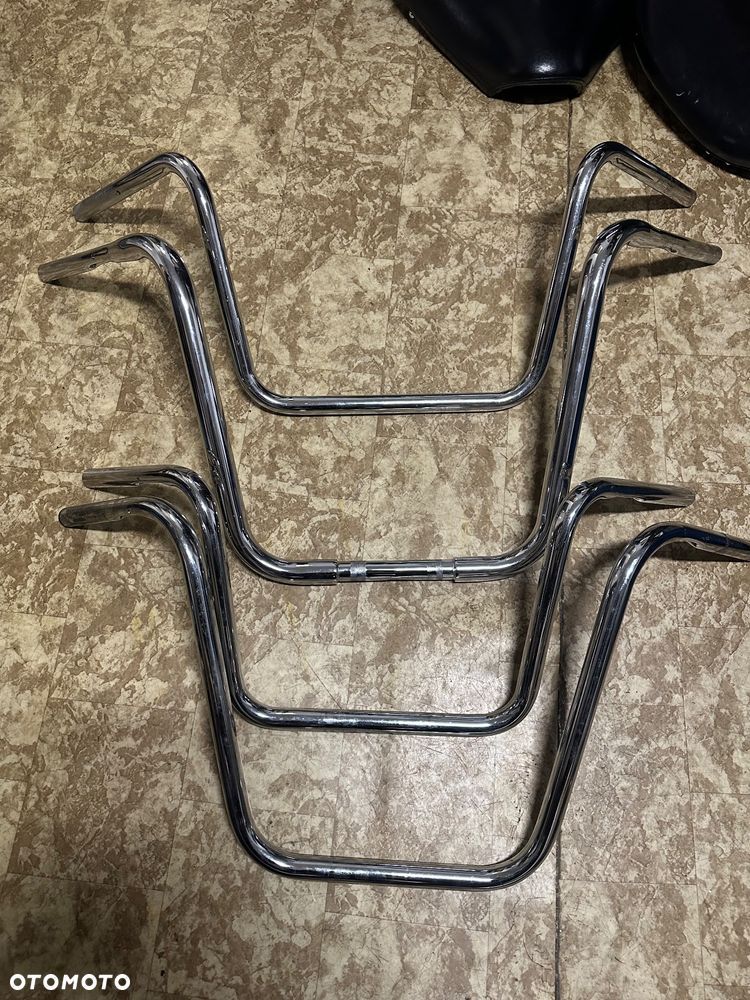Kierownice tuningowe wysokie chromowane yamaha kawasaki suzuki honda harley - 1