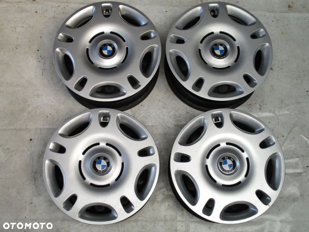 FELGI STALOWE 15 BMW 3 E36 ET42 + KOŁPAKI - 1