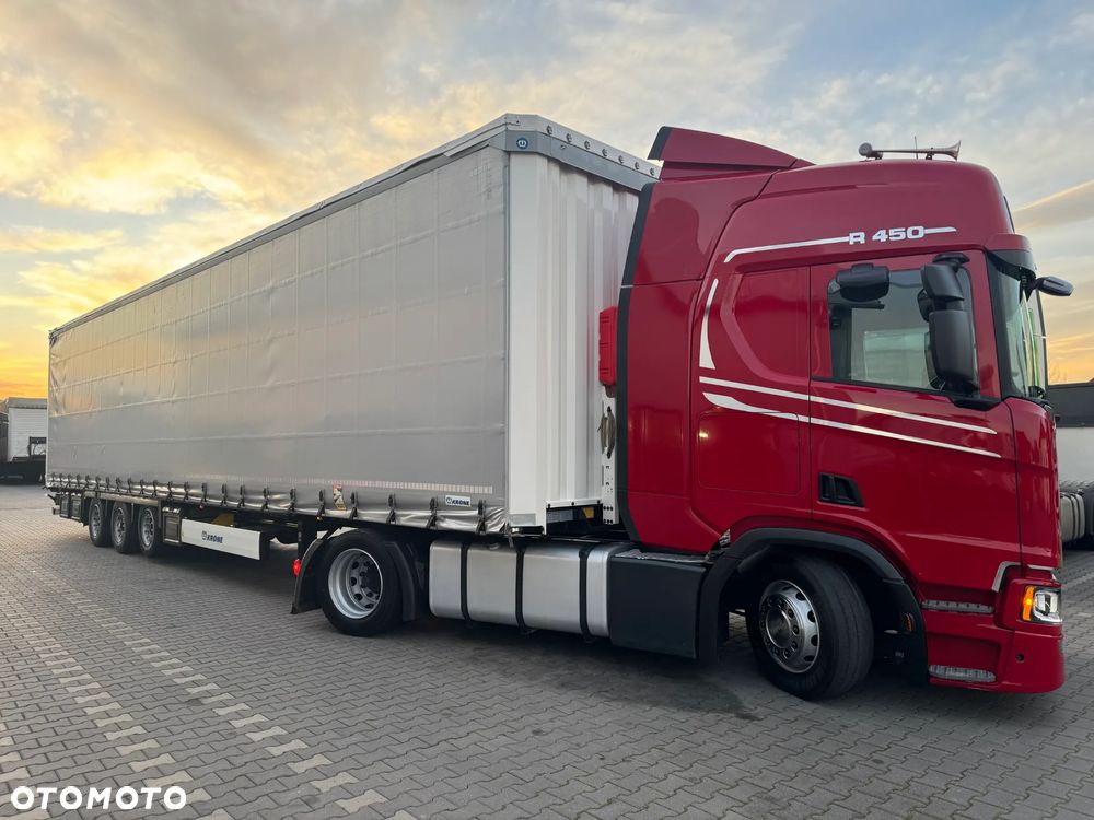 Krone FIRANKA MEGA , XL, OŚ I DACH PODNOSZONE, 2022 ROK KRAJOWA + SCANIA R450 2022 - 34