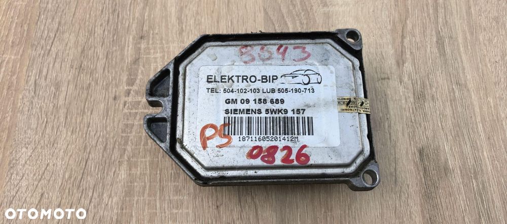 STEROWNIK SILNIKA KOMPUTER ECU OPEL VECTRA C 1.8 16V 09158689 - 2