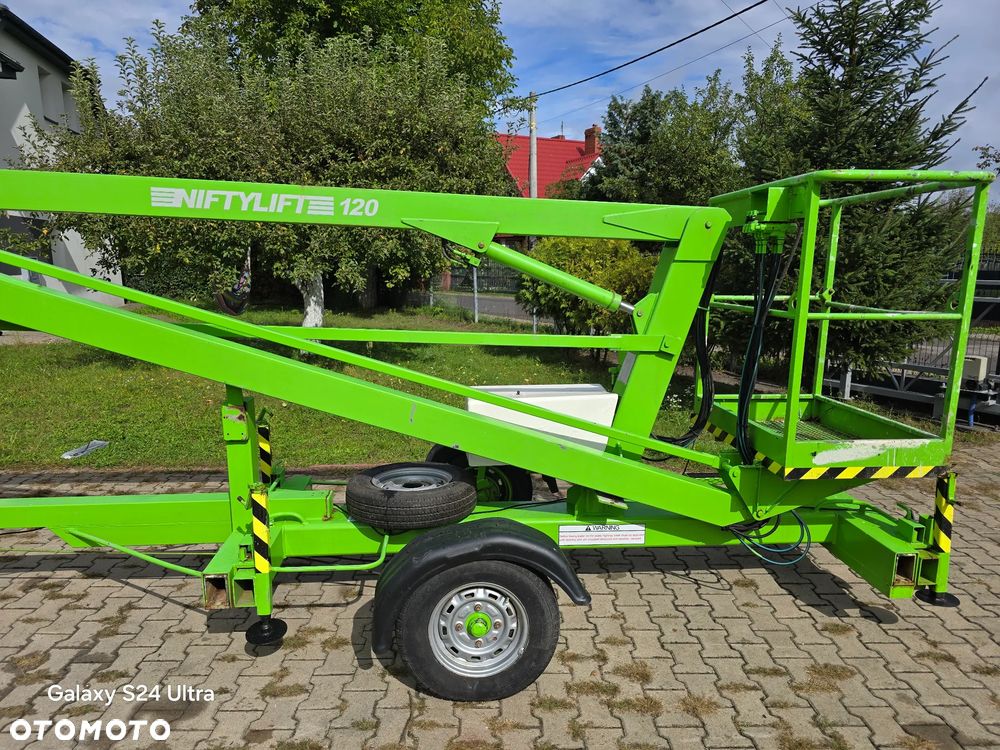 Nifty Niftylift 120 podnośnik koszowy na przyczepie 12 metrów elektryczny oryginalny//Świetnie Utrzymany//Garażowany // Pracował w placówce medycznej // Nie zużyty// Cherry picker// Boom lift// Access platform// Zwyżka// Platforma robocza// podest ruchomy// - 13