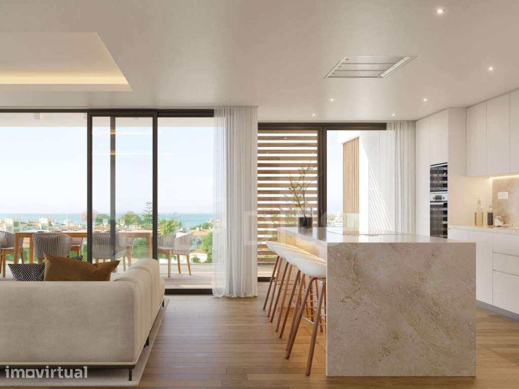 Apartamento T2 com terraço, em novo empreendimento em Parede - Grande imagem: 2/55