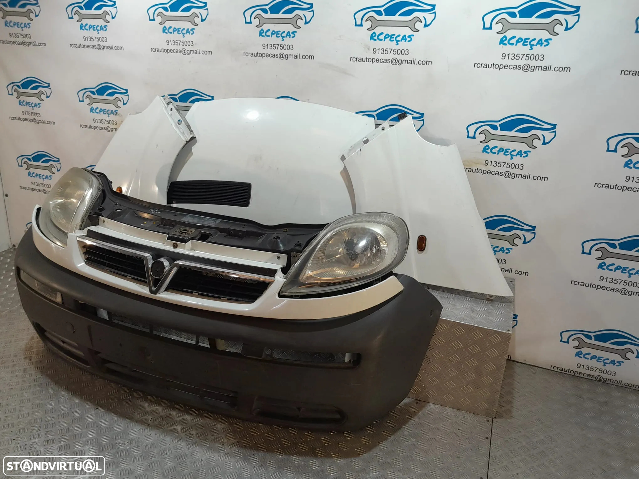 FRENTE COMPLETA OPEL VIVARO A X83 CAPOT PARACHOQUES GUARDA-LAMAS OTICAS RADIADOR VENTILADOR FRENTE FIBRA REFORÇO - 15