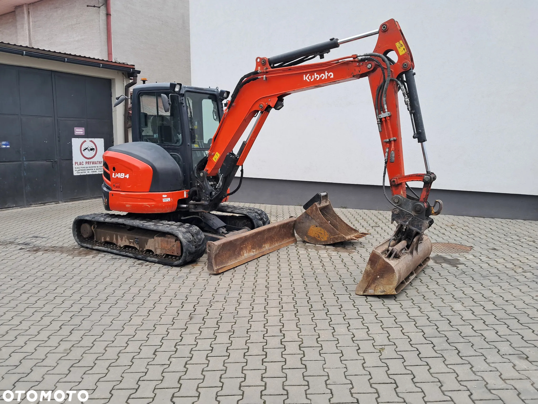 Kubota u48-4 waga 5t TON skarpówka hydrauliczna 3200mtg* 2019r *  oświetlenie *dodatkowe linie hydrauliczne 2 łyżki lusterka minikoparka u55 u48 kx57 u50 jcb cat yanmar wacker - 6